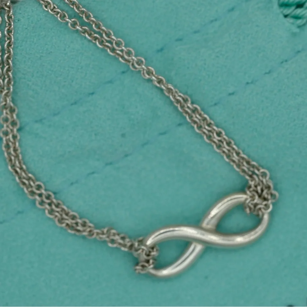 Tiffany & Co. Silver Infinity Pendant Necklace - Picture 4 of 9
